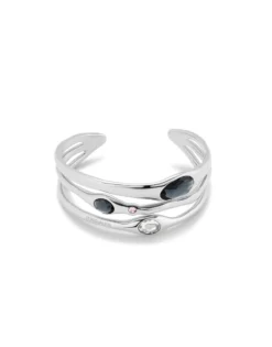 Bangle bracelet with crystals