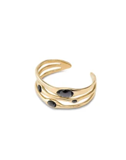 Bangle bracelet with crystals