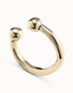 Bangle bracelet with double ball