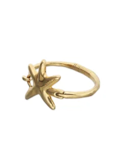 Bangle bracelet with starfish