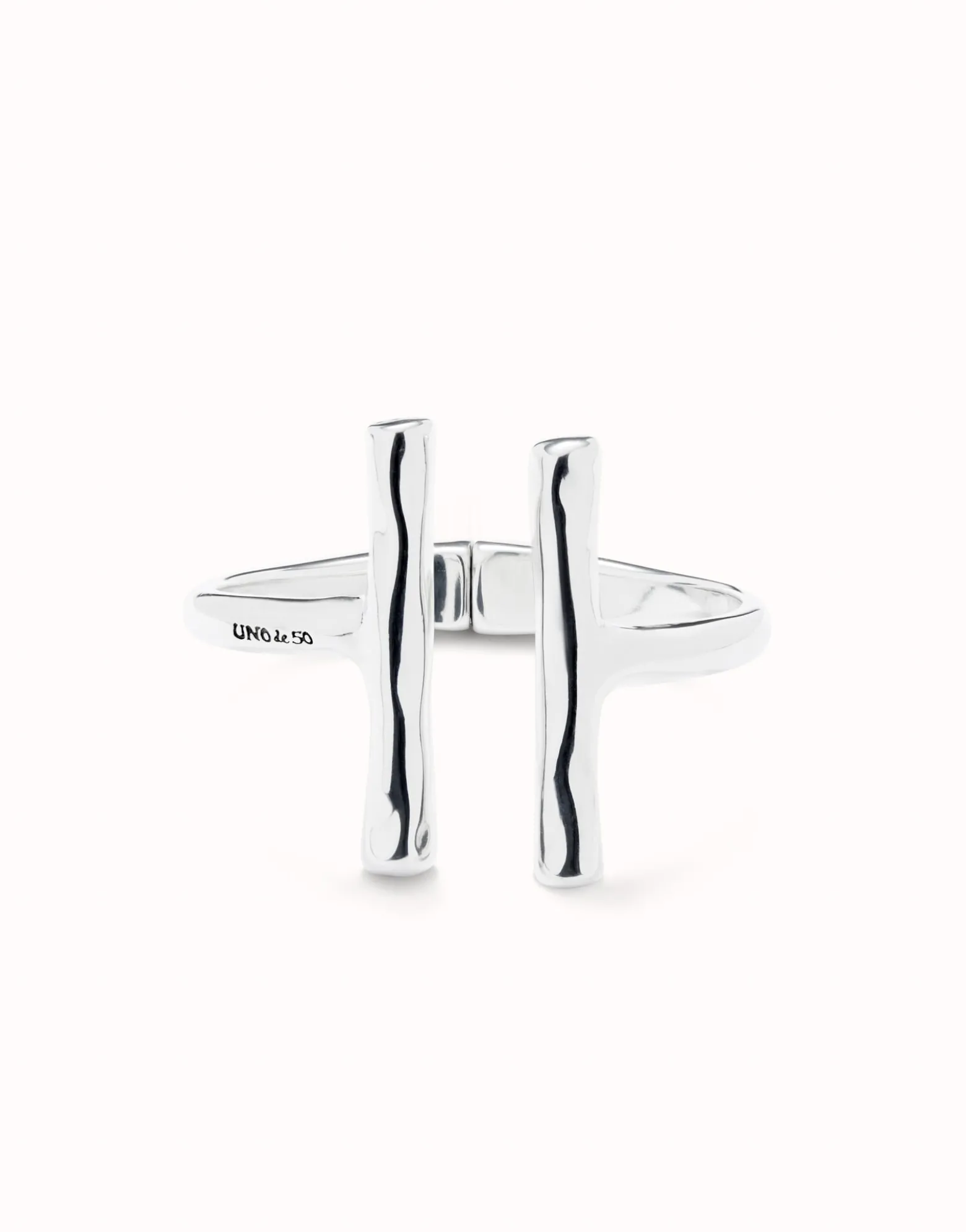 Bangle bracelet with two long tubes