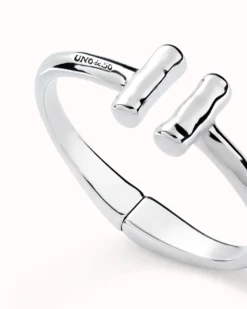 Bangle bracelet with two tubes