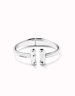 Bangle bracelet with two tubes