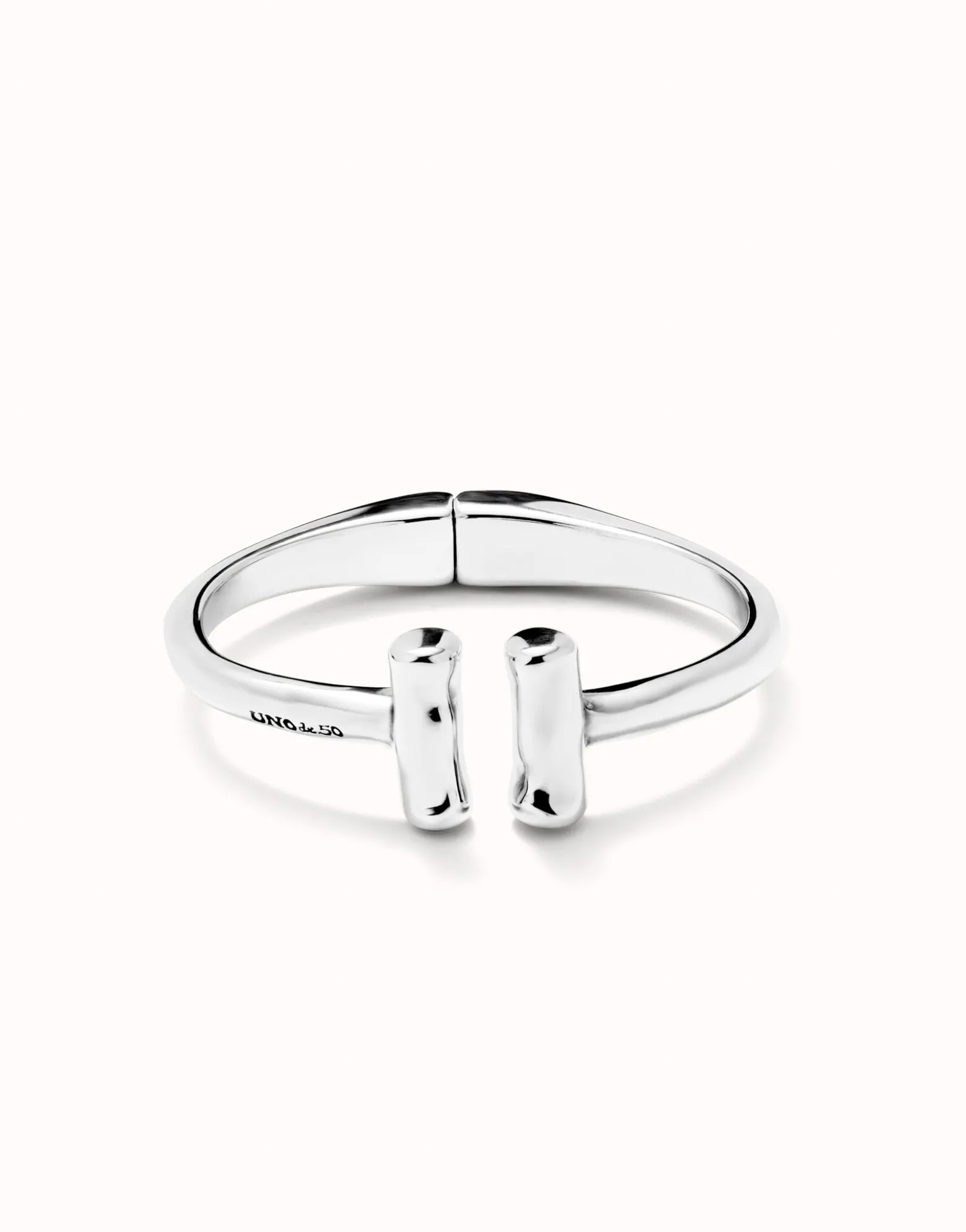 Bangle bracelet with two tubes