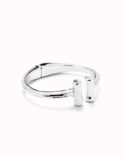 Bangle bracelet with two tubes