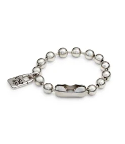 Beaded bracelet with padlock