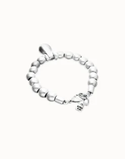 Beaded bracelet with small and large beads