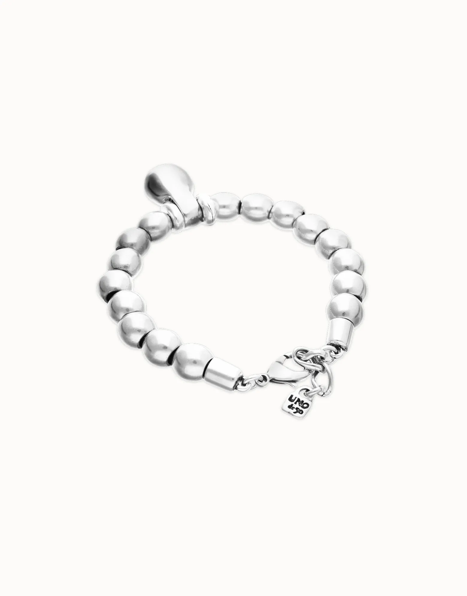 Beaded bracelet with small and large beads