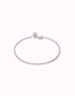 Beaded chain charm bracelet