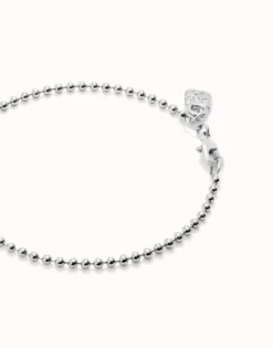 Beaded chain charm bracelet