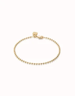 Beaded chain charm bracelet