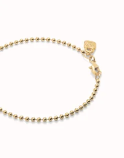 Beaded chain charm bracelet