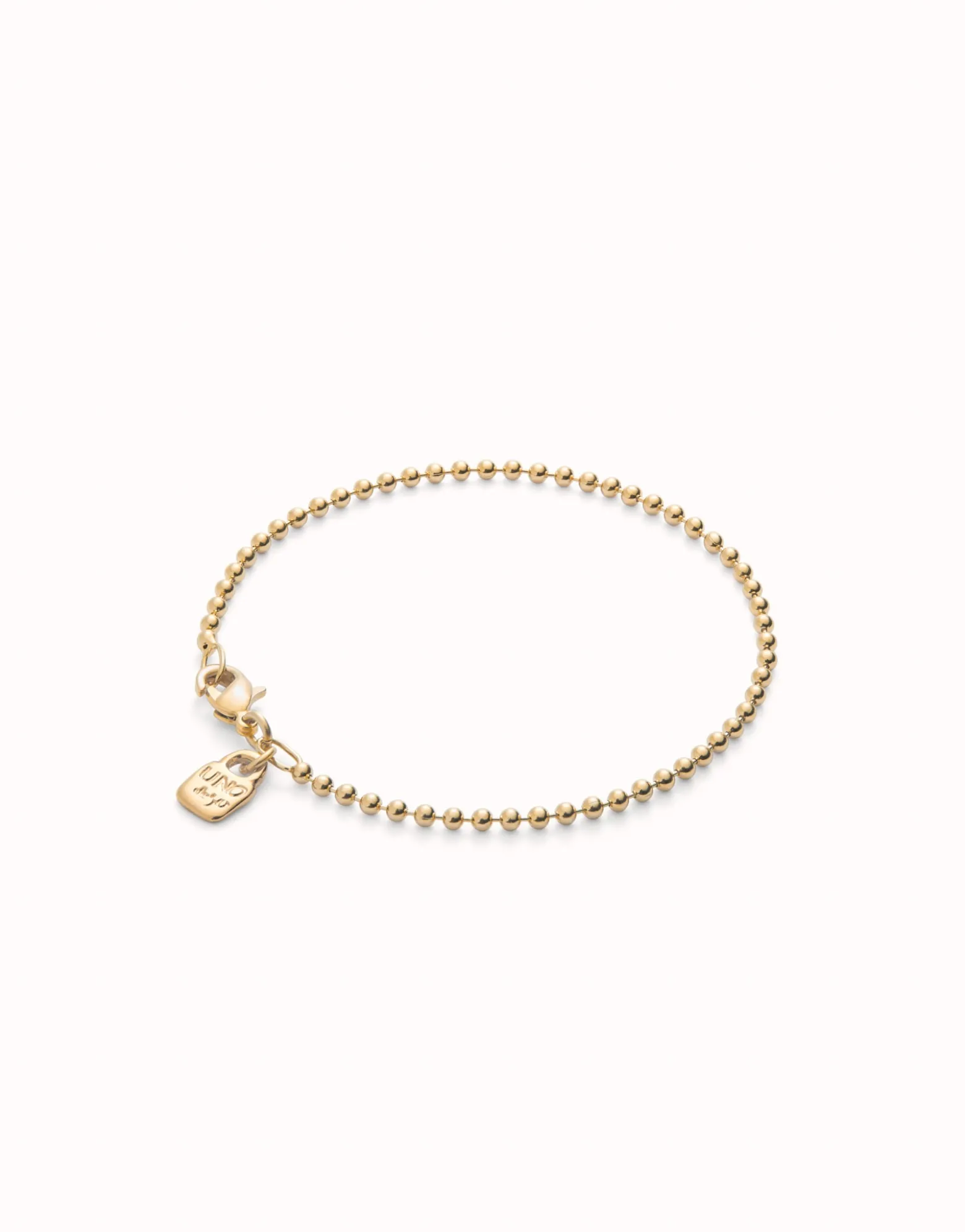 Beaded chain charm bracelet