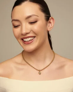 Beaded chain necklace