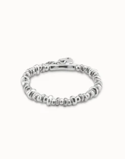 Beaded stretch bracelet with charms