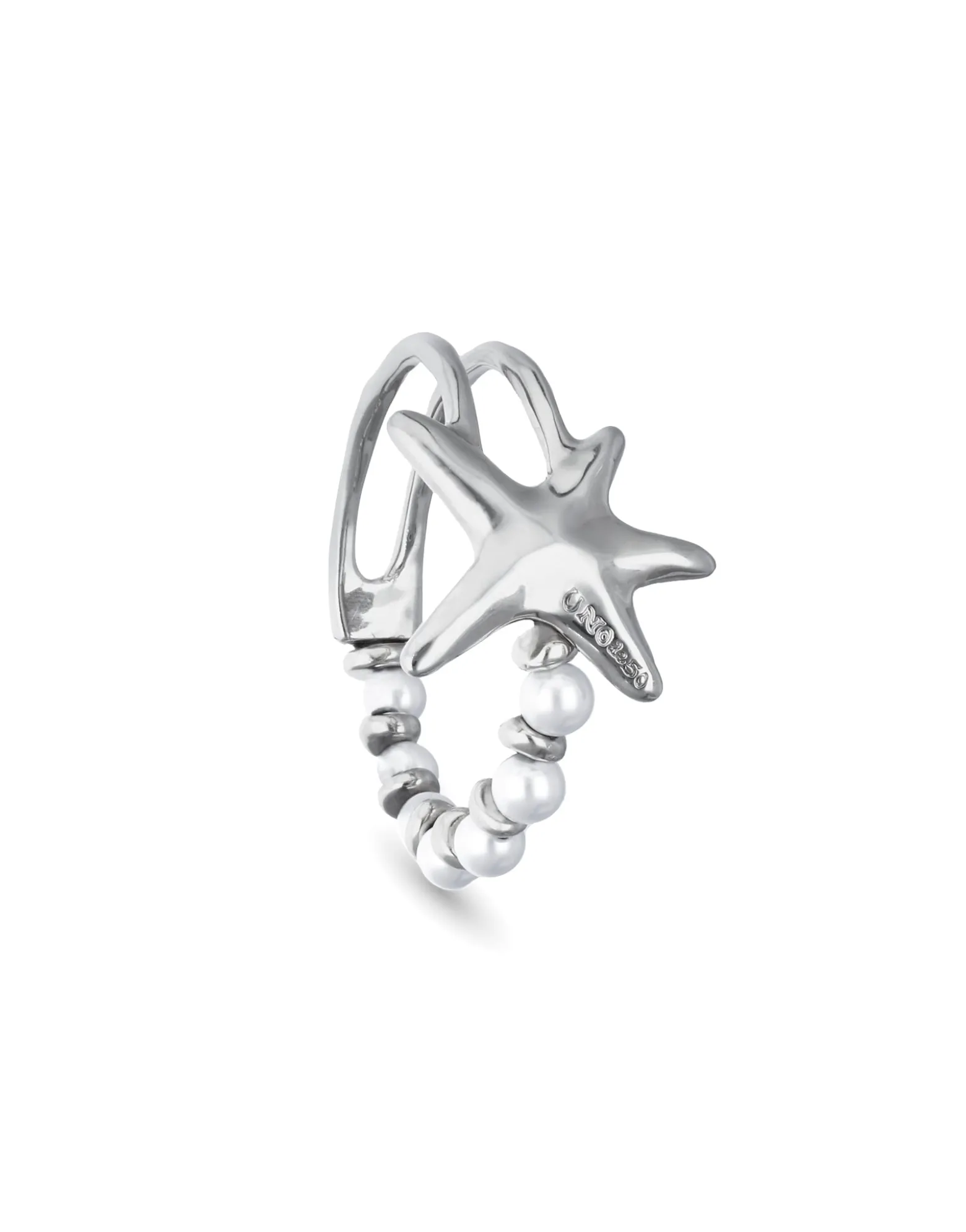 Bracelet with pearls and starfish