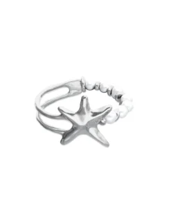 Bracelet with pearls and starfish