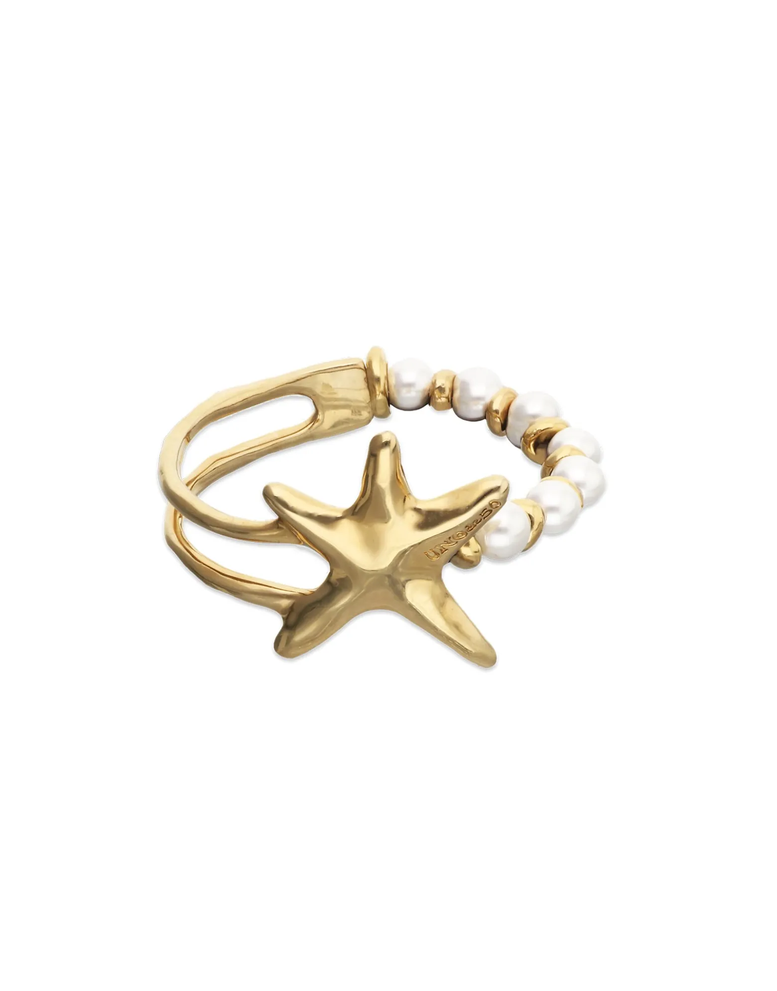 Bracelet with pearls and starfish