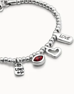 Bracelet with red crystal