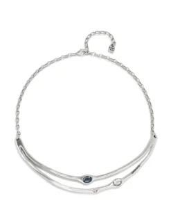 Choker necklace with crystals