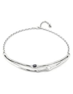 Choker necklace with crystals