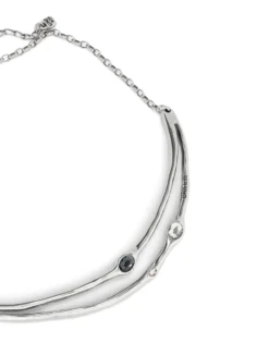 Choker necklace with crystals