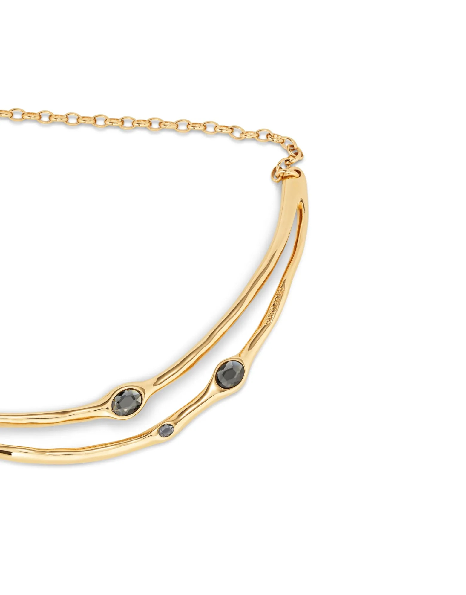 Choker necklace with crystals