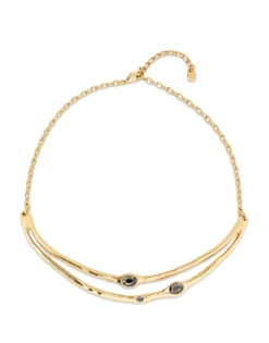Choker necklace with crystals