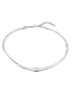 Choker necklace with white cubic zirconia
