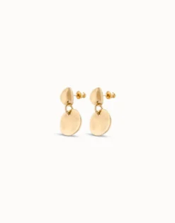Circle drop earrings