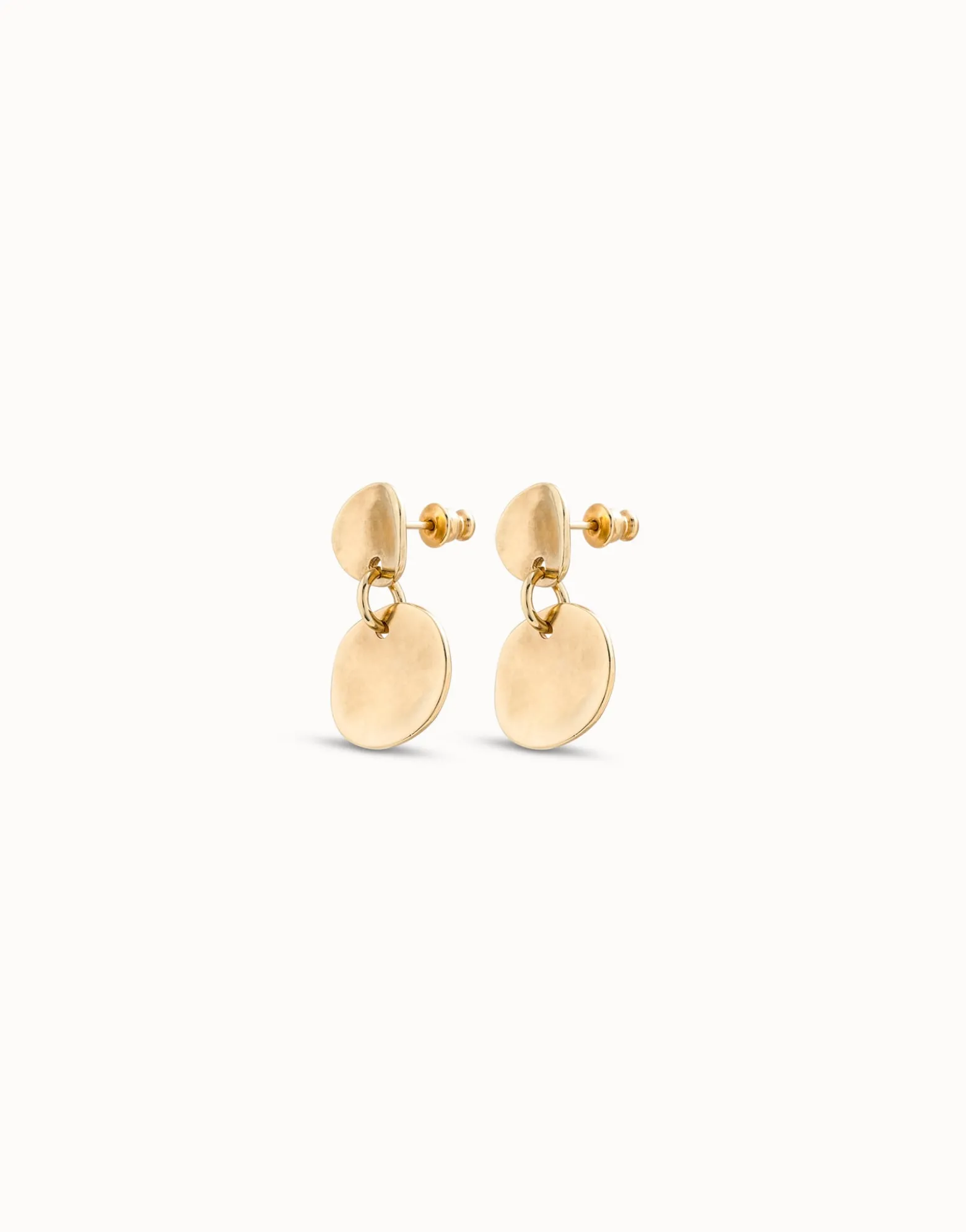 Circle drop earrings
