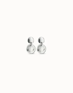 Circle drop earrings