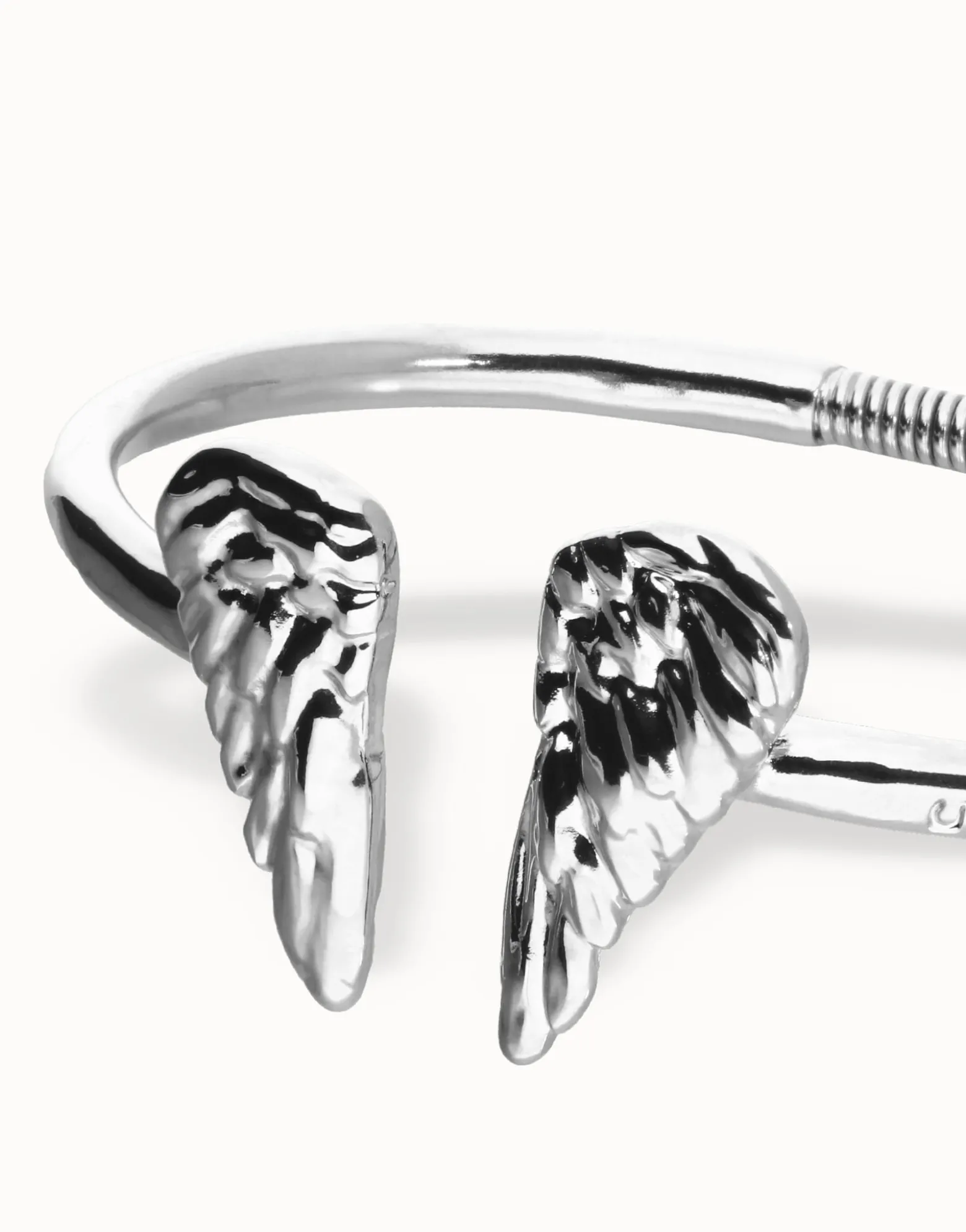 Cuff bracelet with wing detail