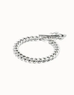 Curb link chain bracelet with charms