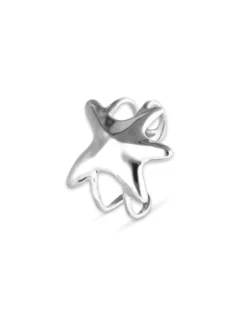 Doble bangle bracelet with starfish