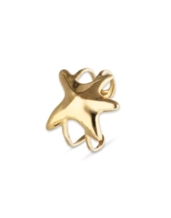 Doble bangle bracelet with starfish