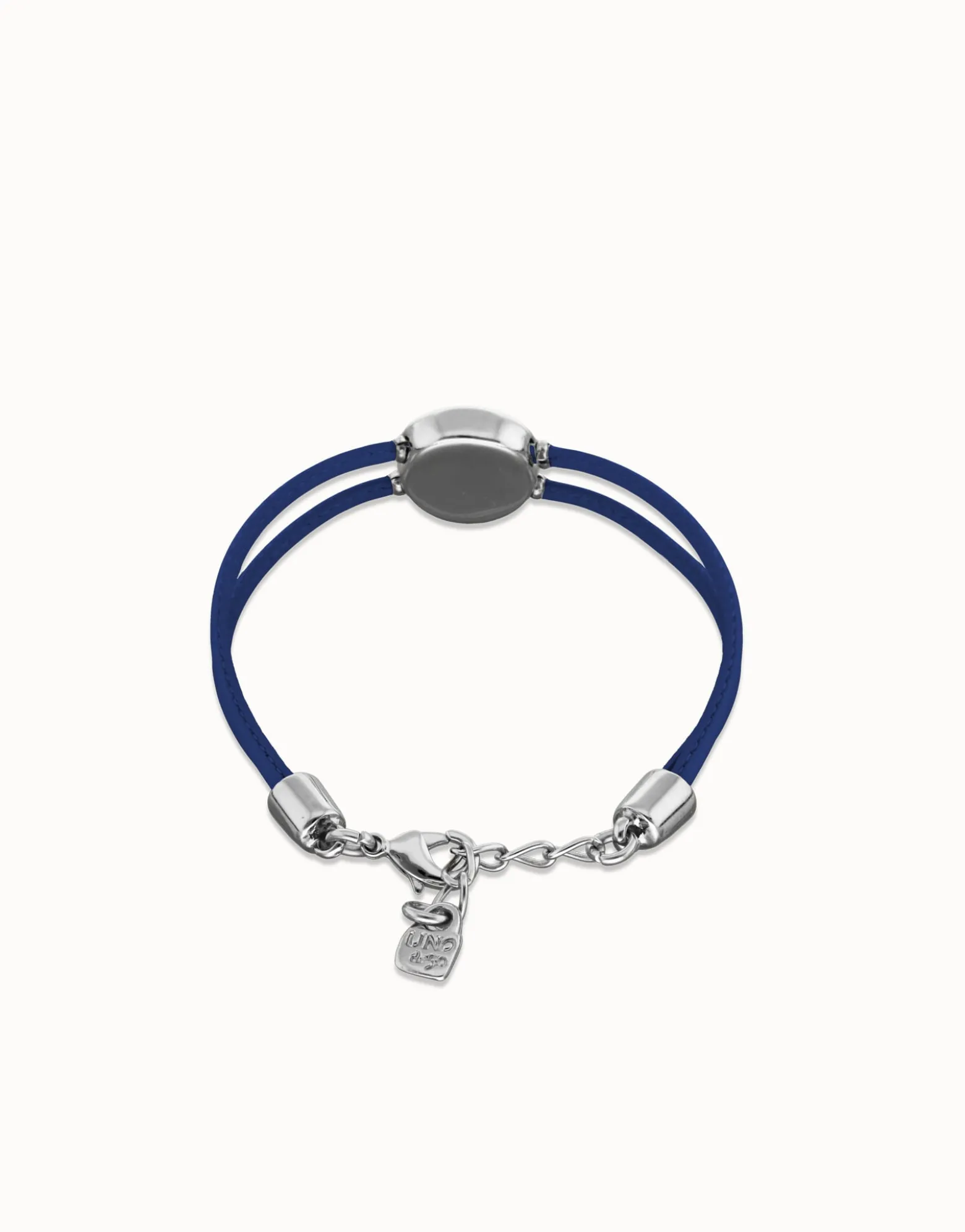 Double blue leather birthstone bracelet with eye