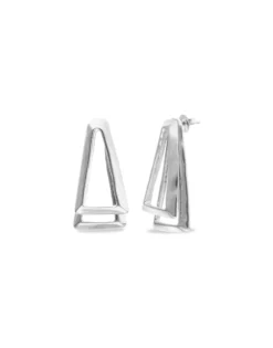 Double triangular earrings