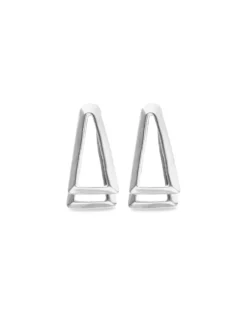 Double triangular earrings