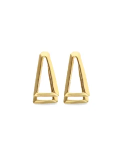 Double triangular earrings