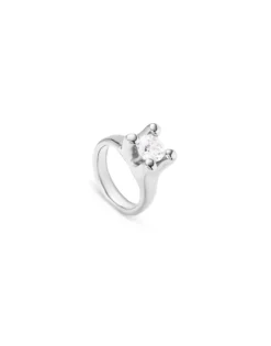 Double white zirconia ring