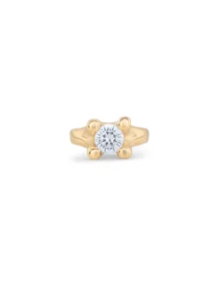 Double white zirconia ring