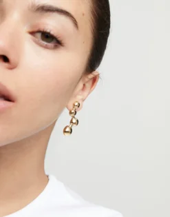 Drop earrings with beads