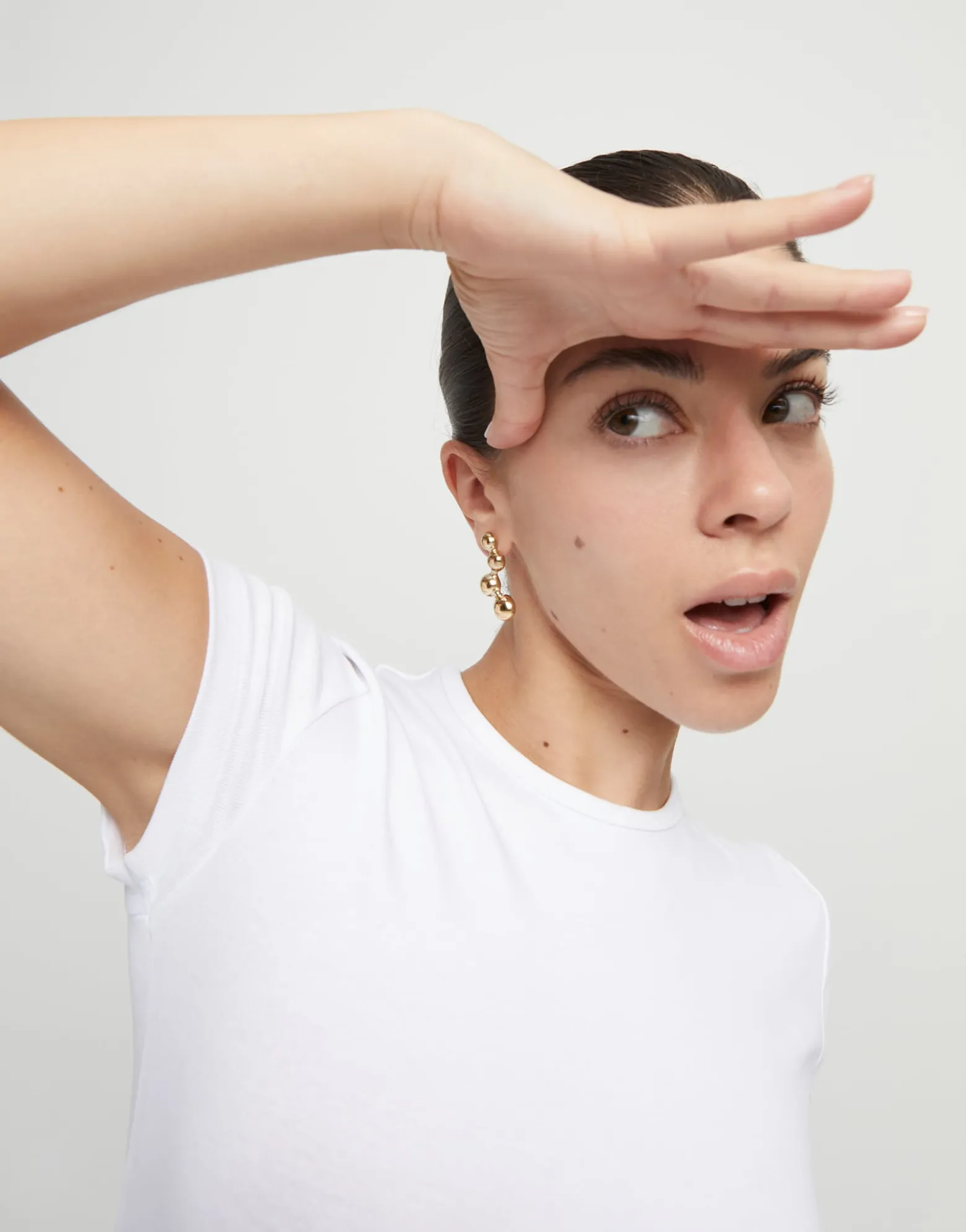 Drop earrings with beads