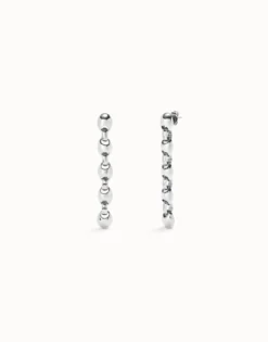 Drop earrings with bead shaped links
