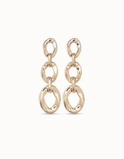 Drop earrings with 3 links