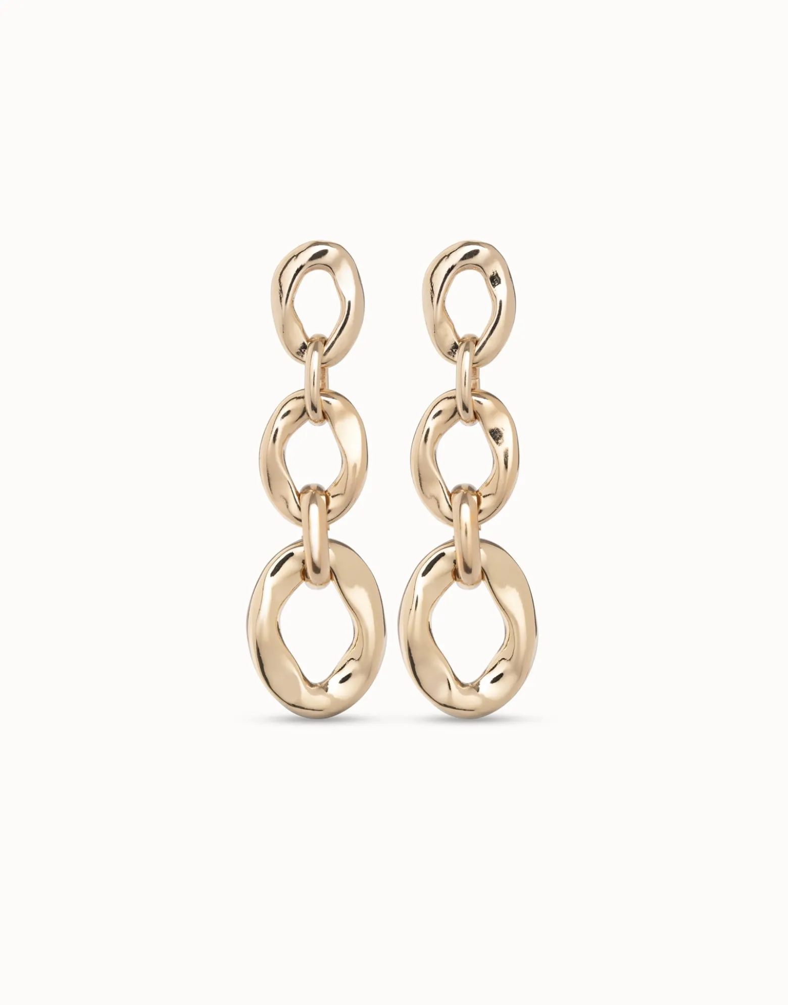 Drop earrings with 3 links