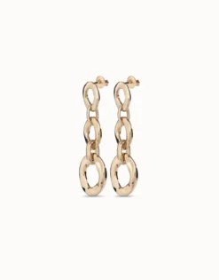 Drop earrings with 3 links