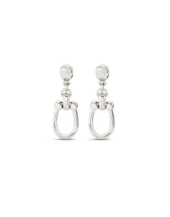 Drop earrings with medium sized link