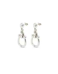 Drop earrings with medium sized link